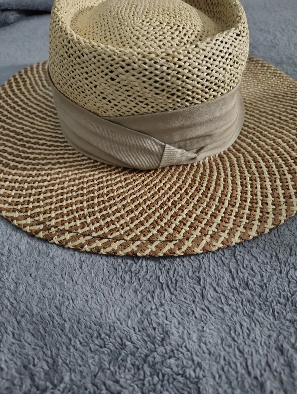 Quail Hollow Championship Men's Wide-Brim Straw Sun Hat - Beige/Tan
